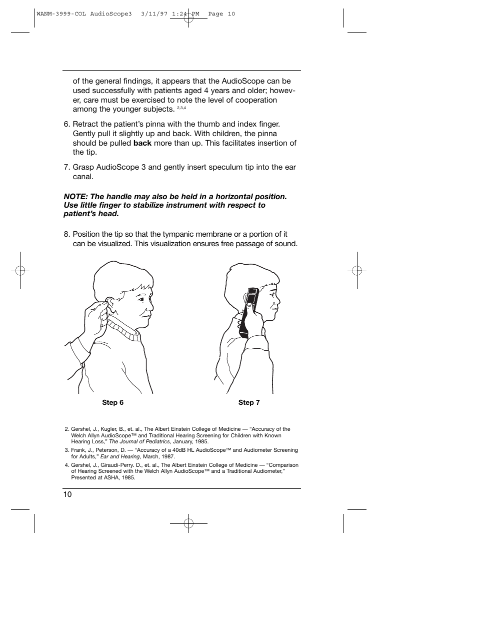 Welch Allyn Audioscope 3 Portable Screening Audiometer - User Manual User Manual | Page 12 / 32