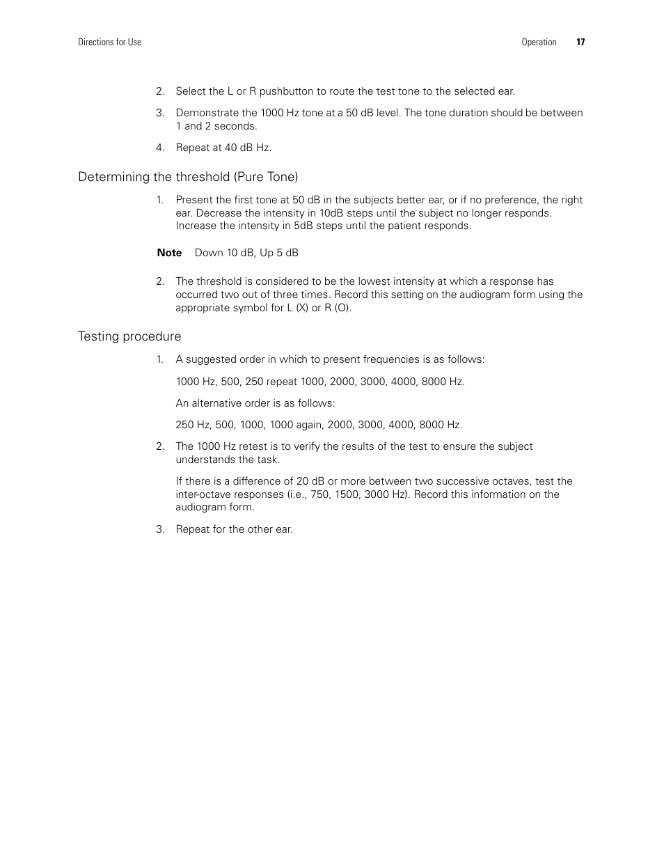 Welch Allyn AM282 Audiometer - User Manual User Manual | Page 21 / 32