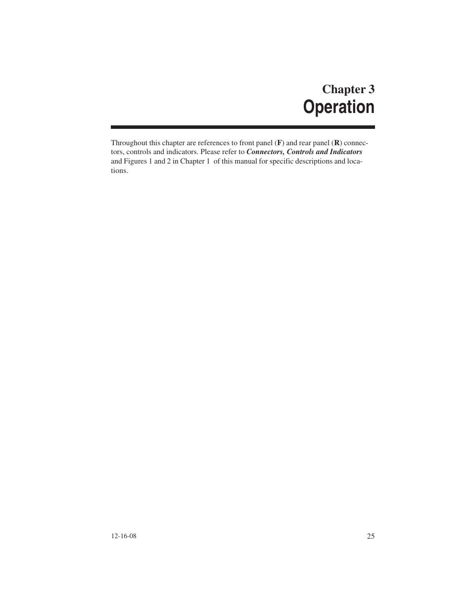 Operation | Welch Allyn AM 232 Manual Audiometer - User Manual User Manual | Page 25 / 38