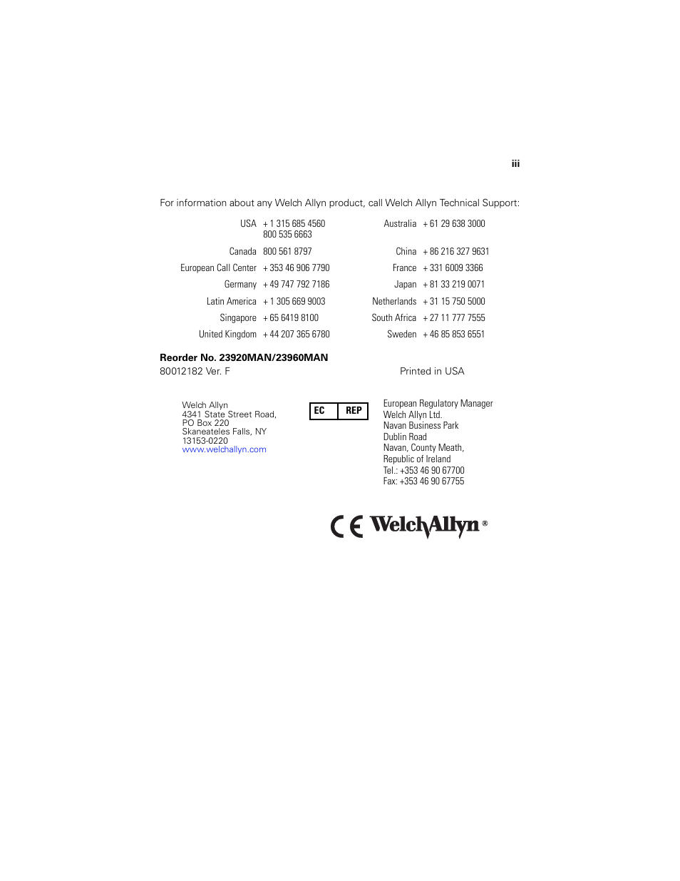 Welch Allyn Digital MacroView Otoscope - User Manual User Manual | Page 3 / 32