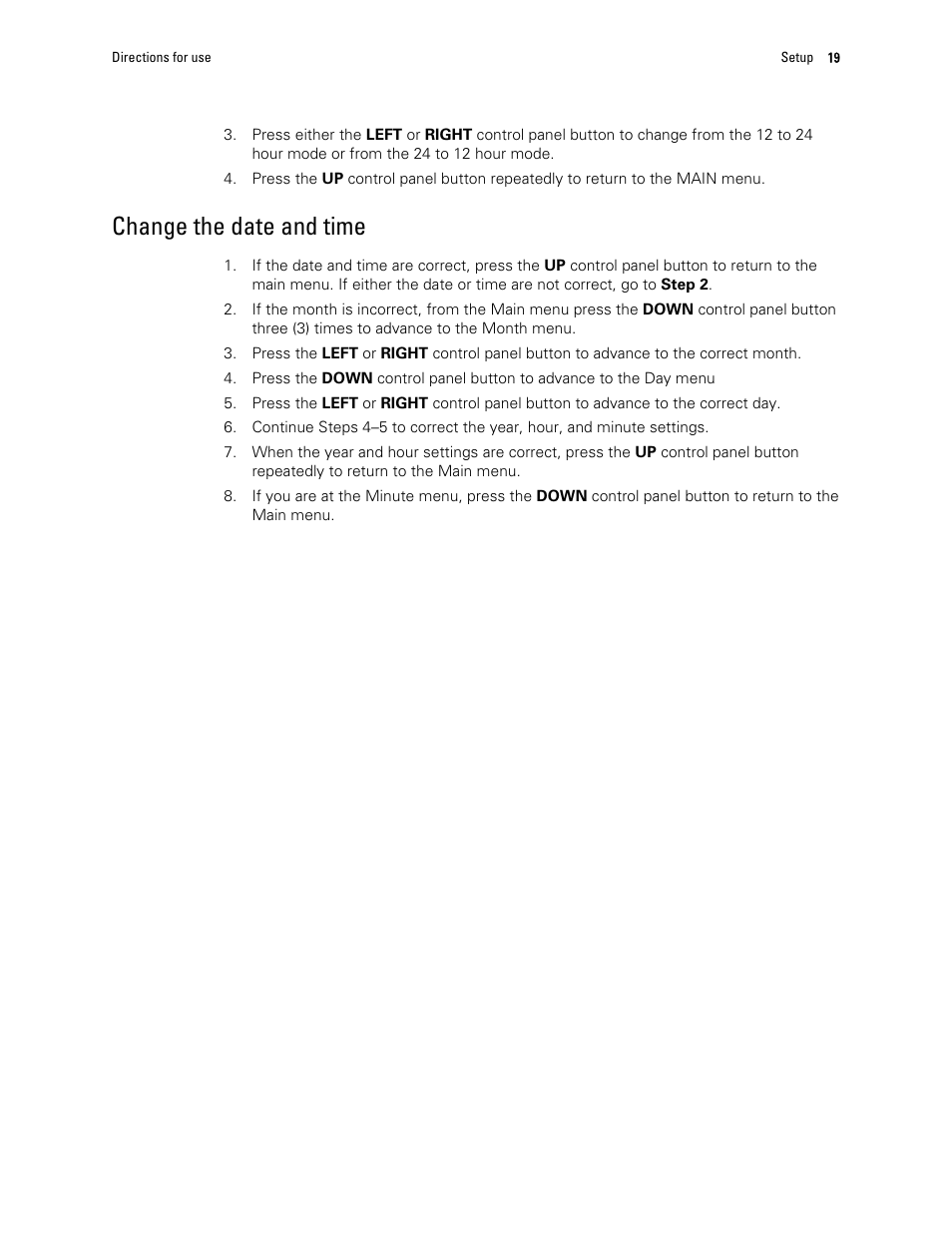 Change the date and time | Welch Allyn OAE Hearing Screener - User Manual User Manual | Page 23 / 62