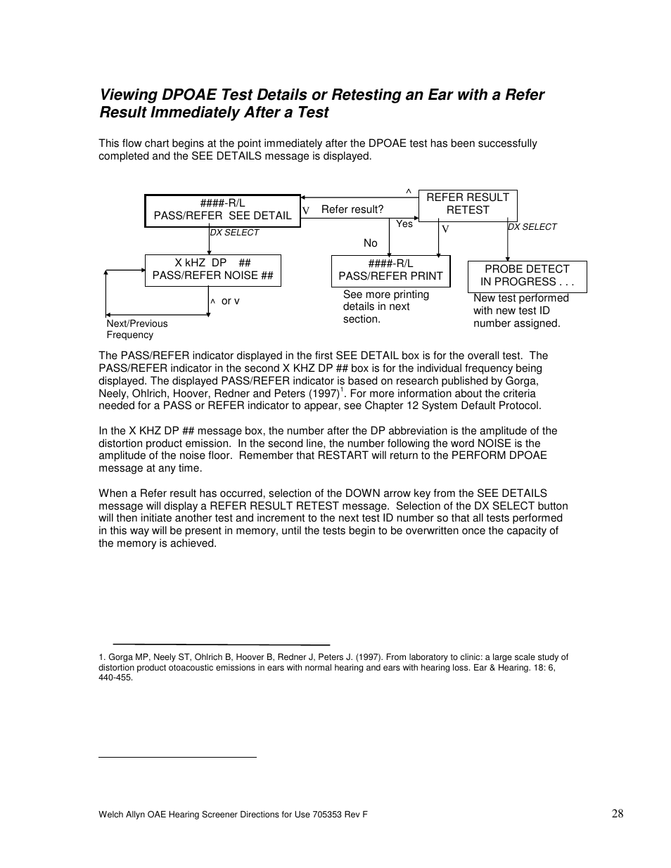 Welch Allyn OAE Hearing Screener - User Manual User Manual | Page 29 / 56