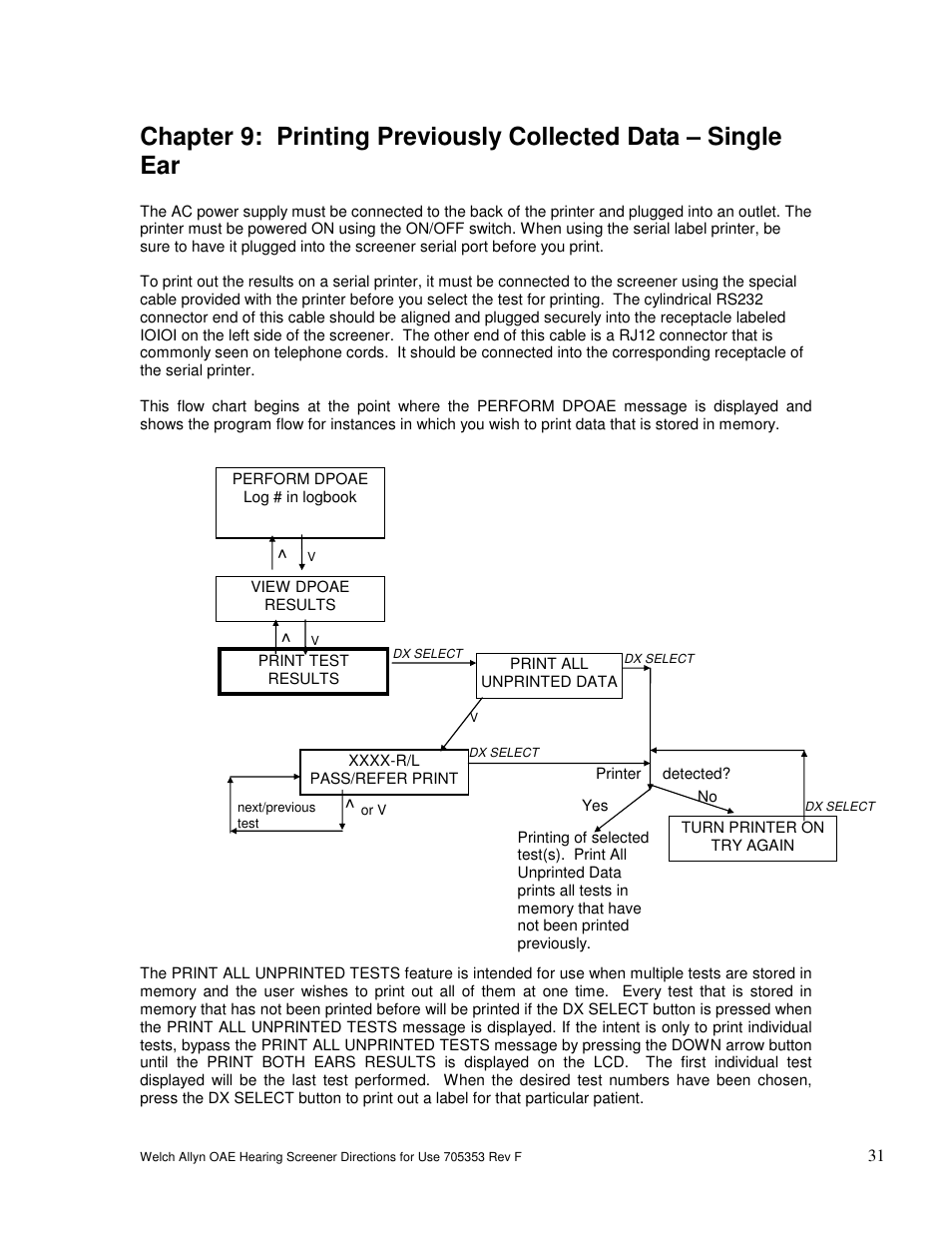 Welch Allyn OAE Hearing Screener - User Manual User Manual | Page 32 / 56