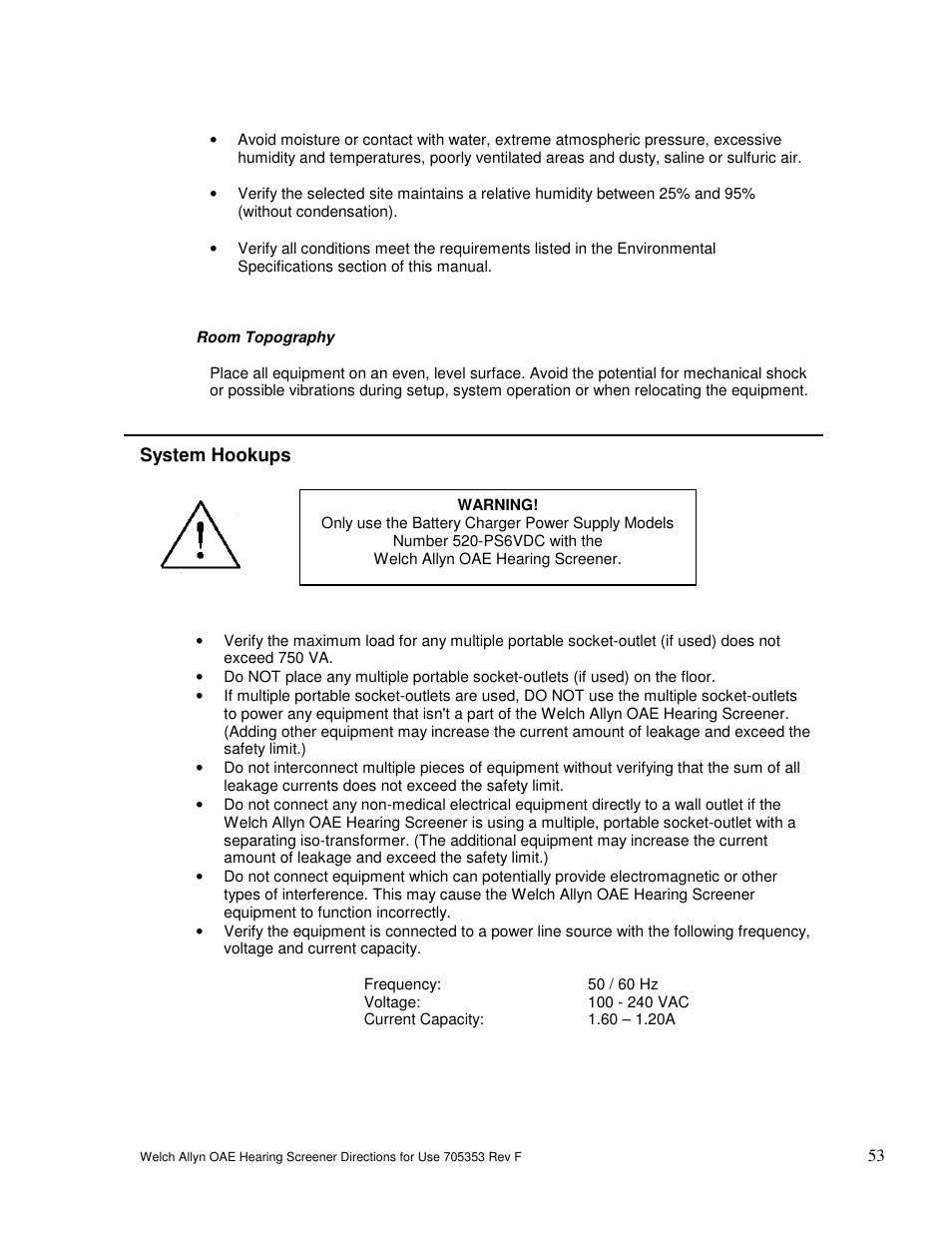 Welch Allyn OAE Hearing Screener - User Manual User Manual | Page 54 / 56