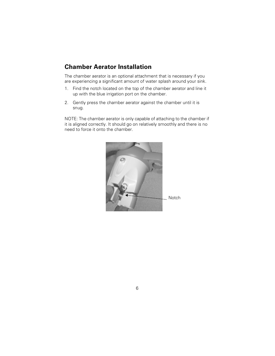 Chamber aerator installation | Welch Allyn Ear Wash System 29350 - User Manual User Manual | Page 10 / 28