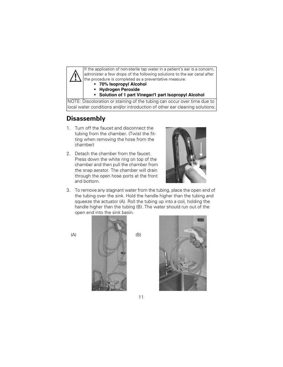 Disassembly | Welch Allyn Ear Wash System 29350 - User Manual User Manual | Page 15 / 28