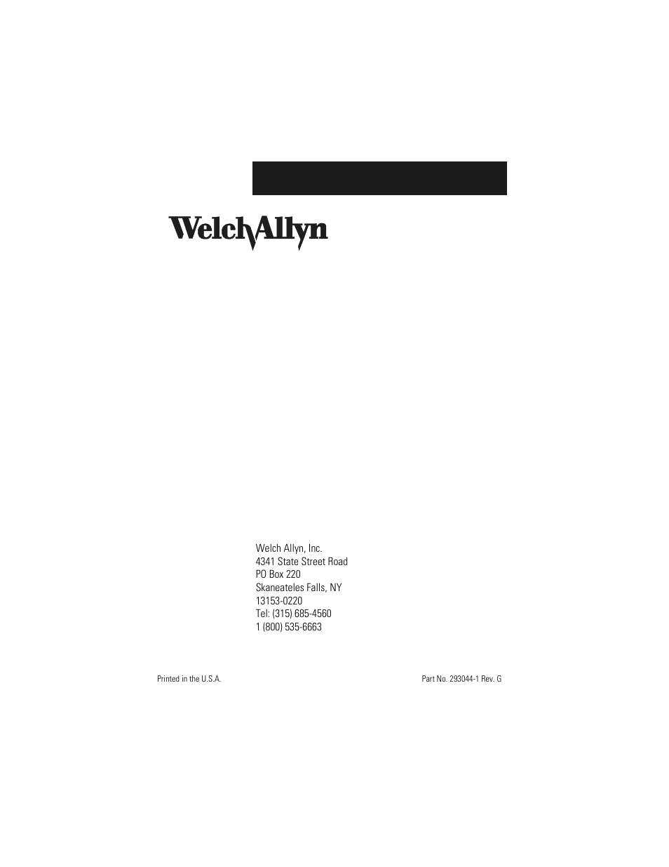 Welch Allyn Ear Wash System 29350 - User Manual User Manual | Page 28 / 28