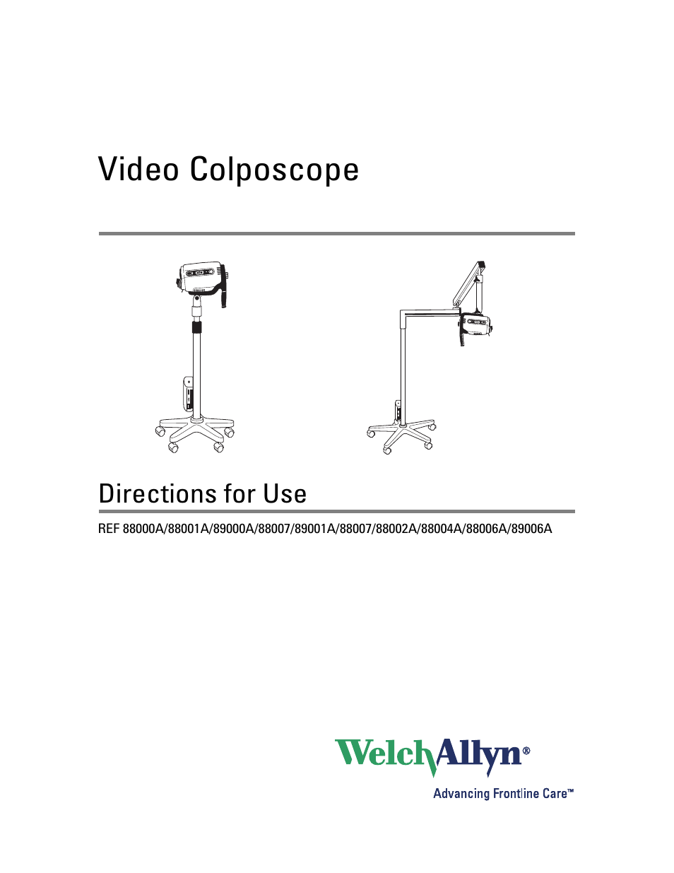 Welch Allyn Video Colposcope - User Manual User Manual | 48 pages