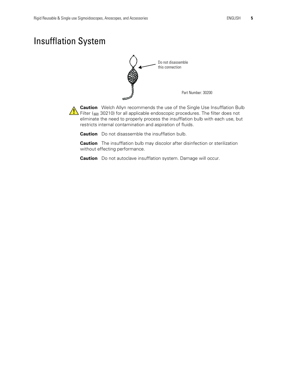 Insufflation system | Welch Allyn Rigid Reusable & Single use Sigmoidoscopes, Anoscopes, Accessories - Cleaning, Disinfection, and Sterilization - User Manual User Manual | Page 7 / 12