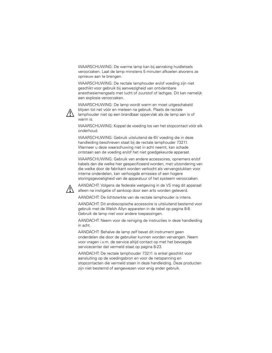 Welch Allyn 6V Power Supply, Rectal Light Handle - User Manual User Manual | Page 174 / 240