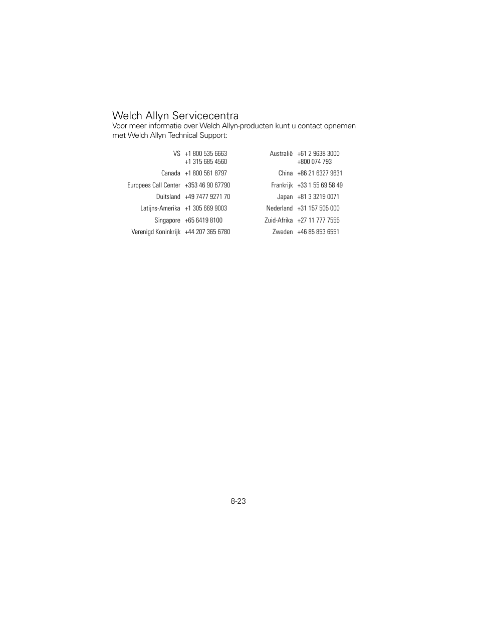 Welch allyn servicecentra | Welch Allyn 6V Power Supply, Rectal Light Handle - User Manual User Manual | Page 195 / 240