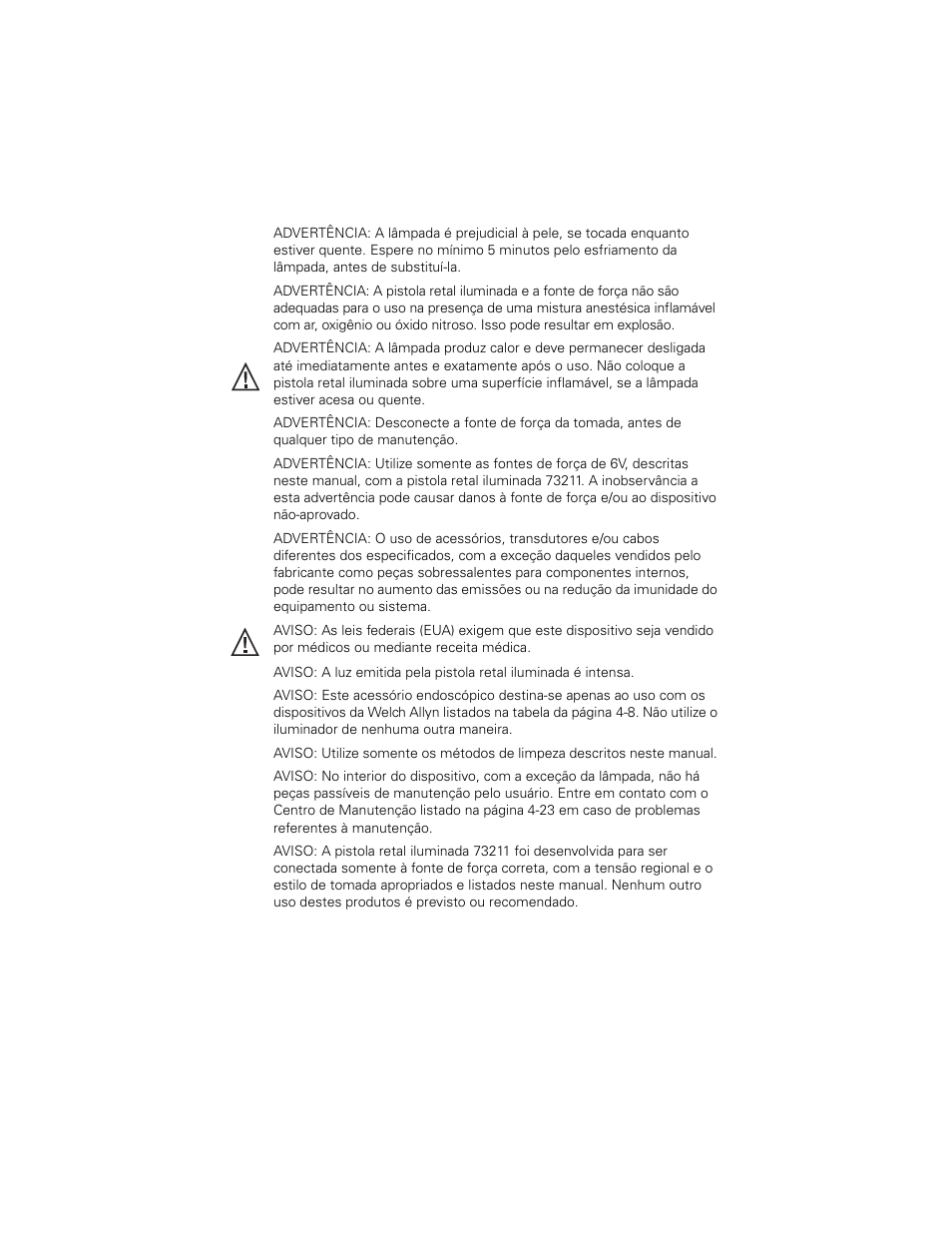 Welch Allyn 6V Power Supply, Rectal Light Handle - User Manual User Manual | Page 78 / 240