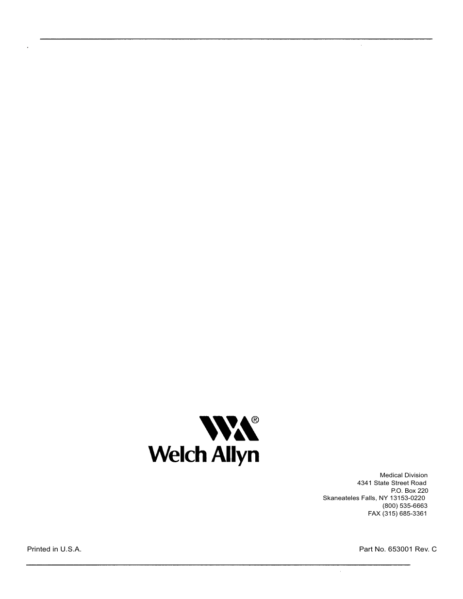 Welch Allyn Fl-100 Intubating Fiberscope - User Manual User Manual | Page 32 / 32