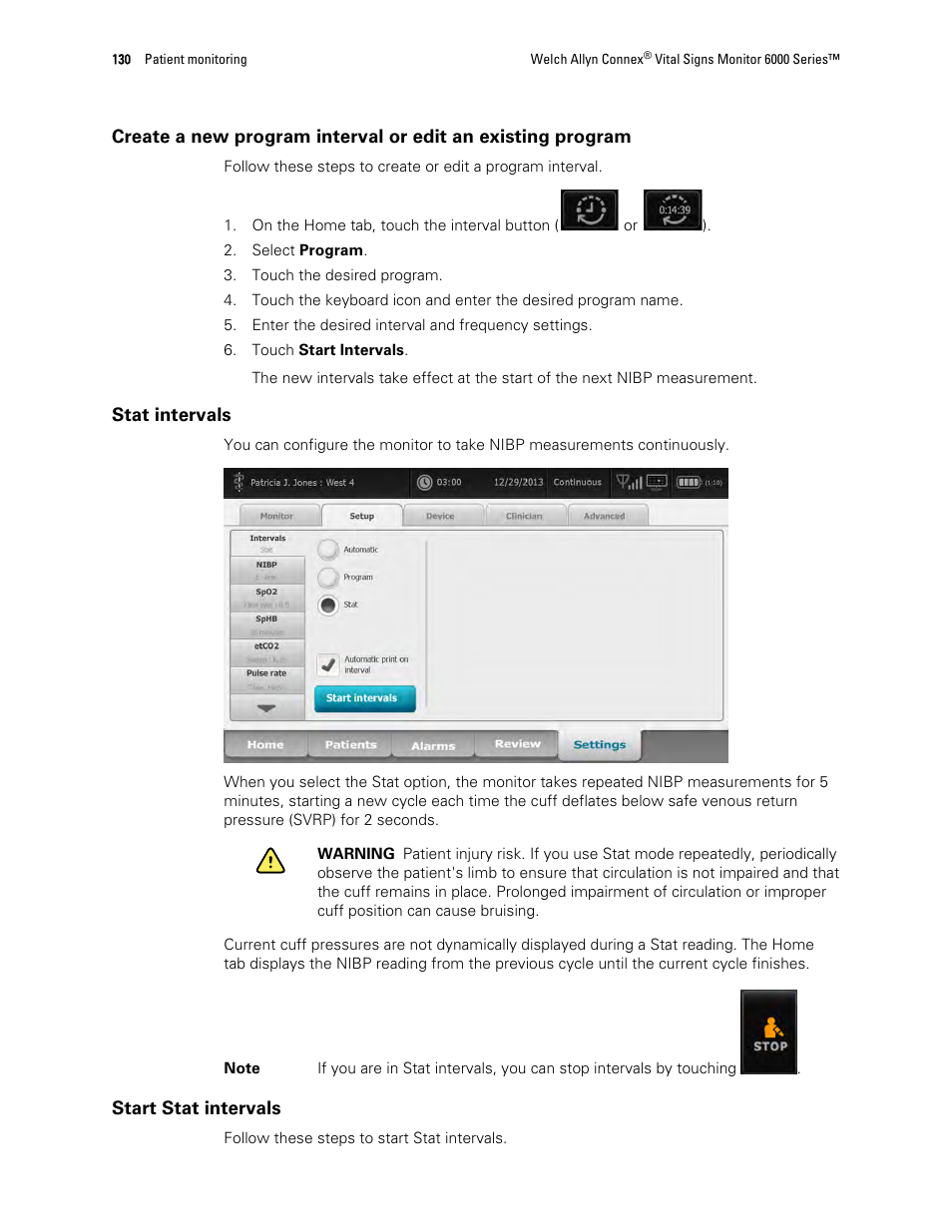 Welch Allyn 6000 Series Connex Vital Signs Monitor - User Manual User Manual | Page 136 / 245