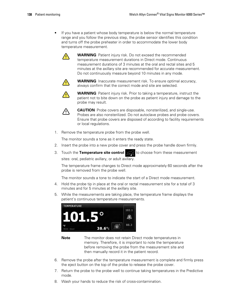 Welch Allyn 6000 Series Connex Vital Signs Monitor - User Manual User Manual | Page 144 / 245