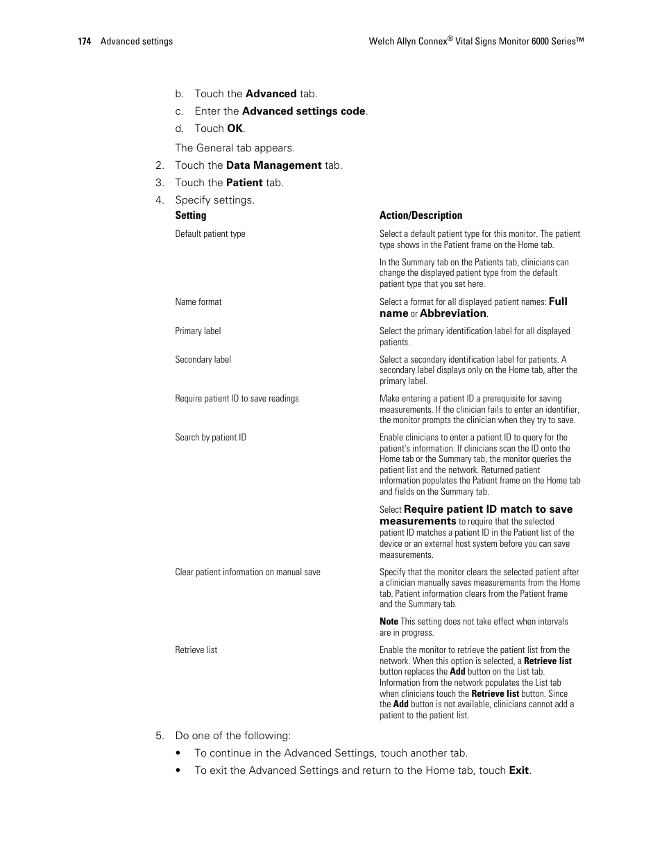Welch Allyn 6000 Series Connex Vital Signs Monitor - User Manual User Manual | Page 180 / 245
