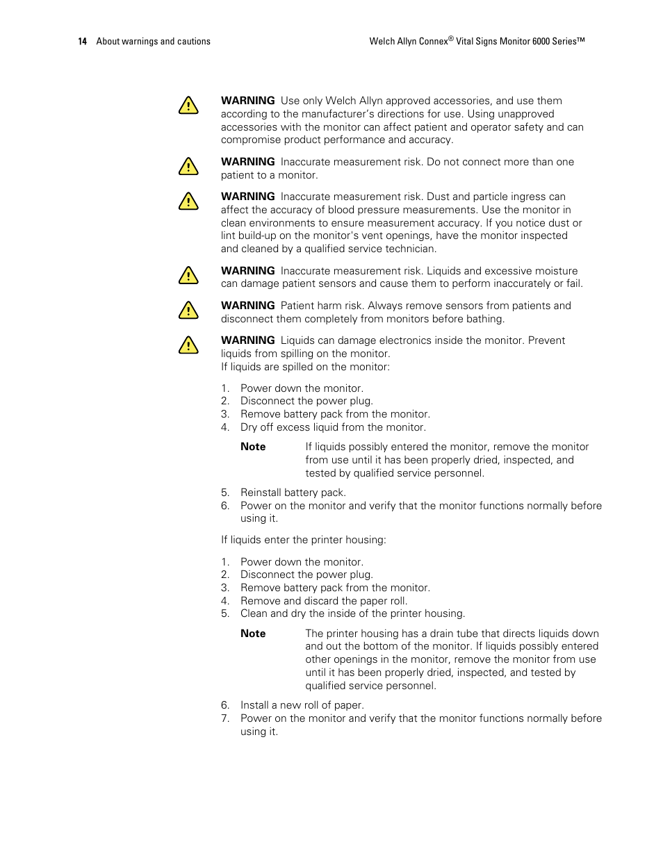 Welch Allyn 6000 Series Connex Vital Signs Monitor - User Manual User Manual | Page 20 / 245