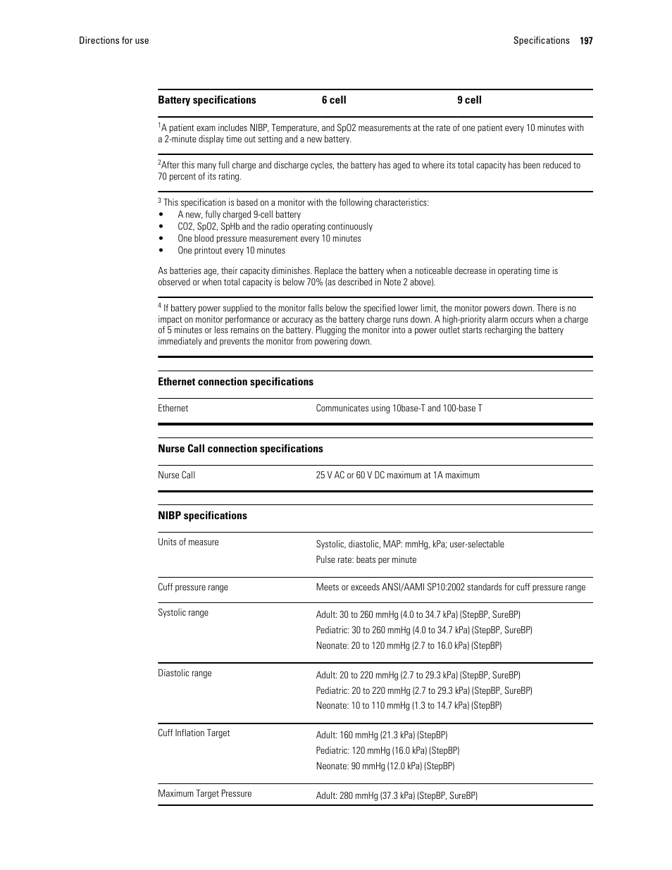Welch Allyn 6000 Series Connex Vital Signs Monitor - User Manual User Manual | Page 203 / 245
