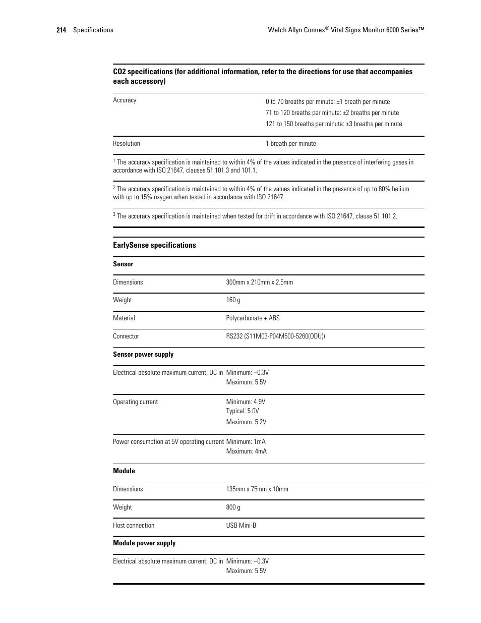 Welch Allyn 6000 Series Connex Vital Signs Monitor - User Manual User Manual | Page 220 / 245
