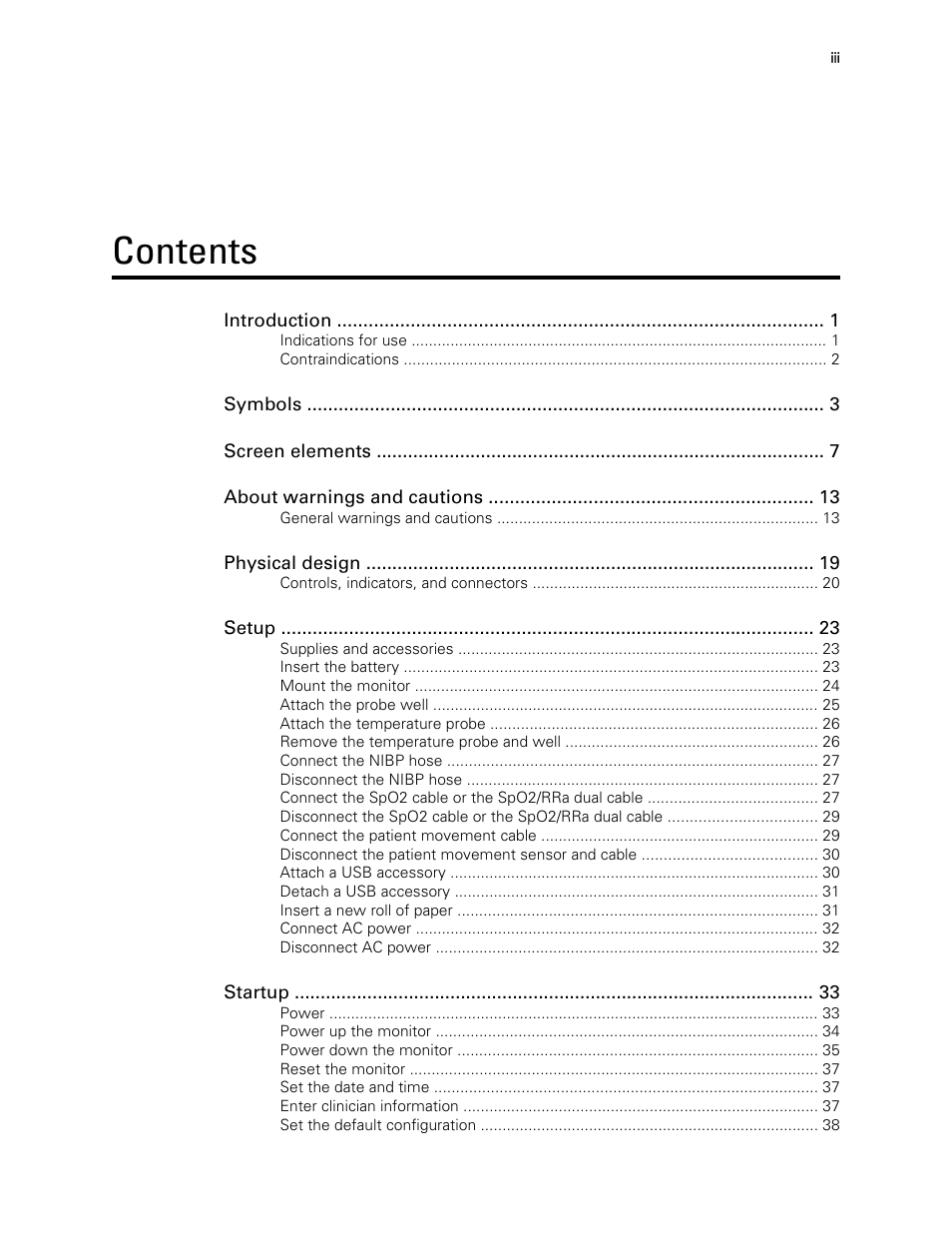 Welch Allyn 6000 Series Connex Vital Signs Monitor - User Manual User Manual | Page 3 / 245