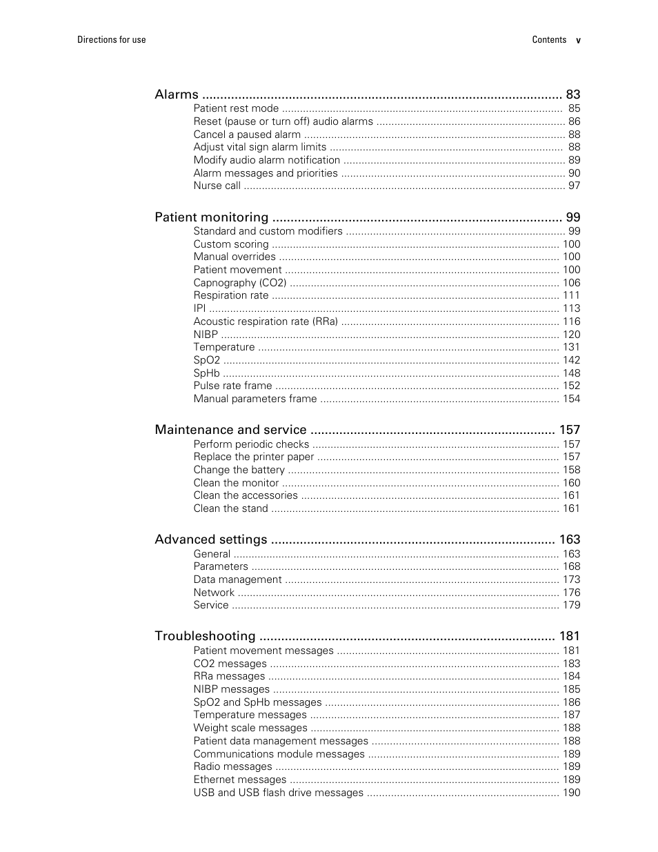 Welch Allyn 6000 Series Connex Vital Signs Monitor - User Manual User Manual | Page 5 / 245