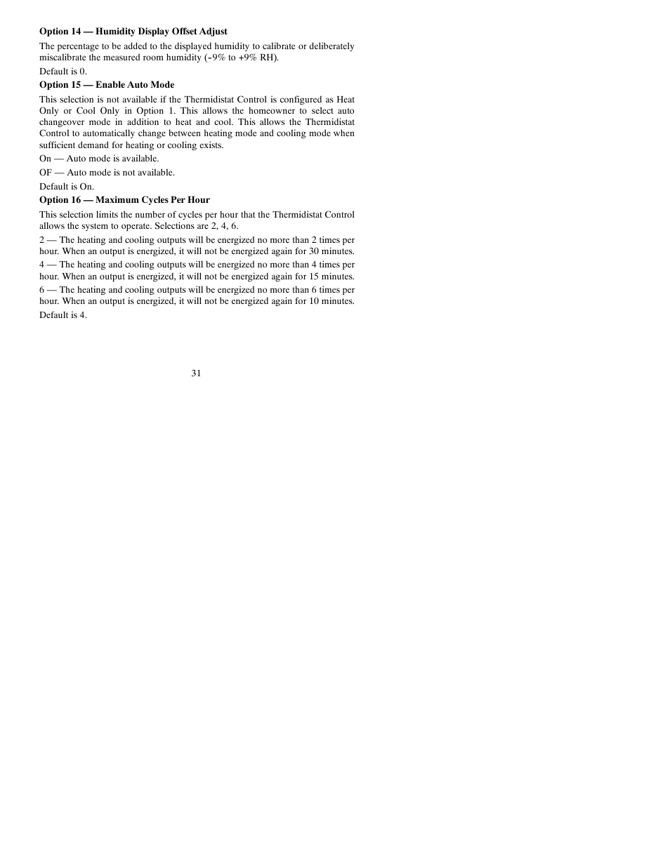 Bryant Thermidistat T6-PRH-A User Manual | Page 31 / 84