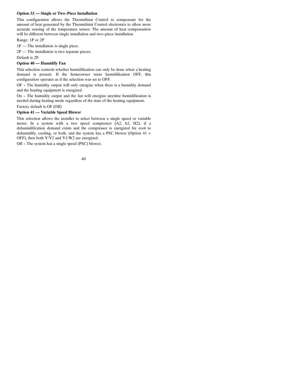 Bryant Thermidistat T6-PRH-A User Manual | Page 40 / 84