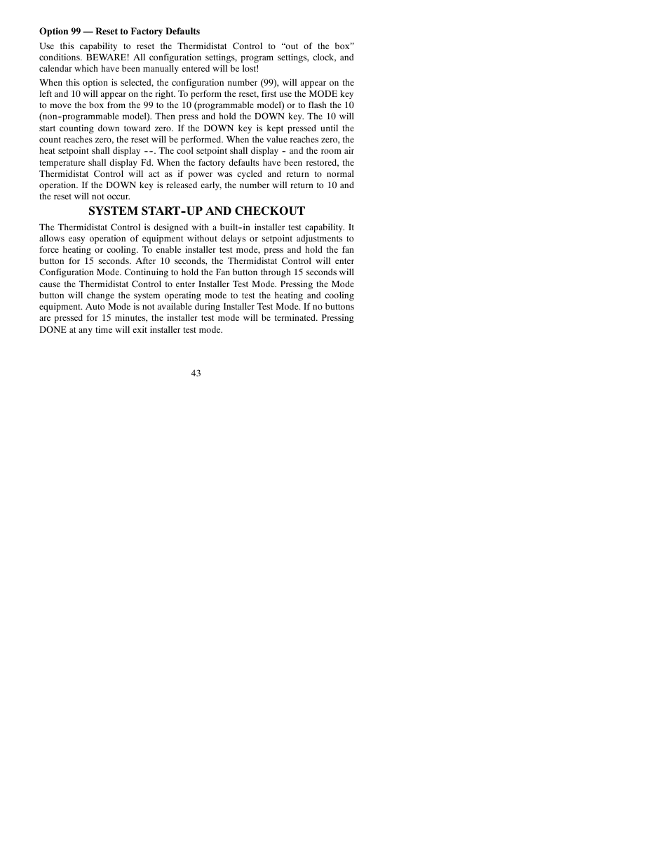 System start--up and checkout | Bryant Thermidistat T6-PRH-A User Manual | Page 43 / 84