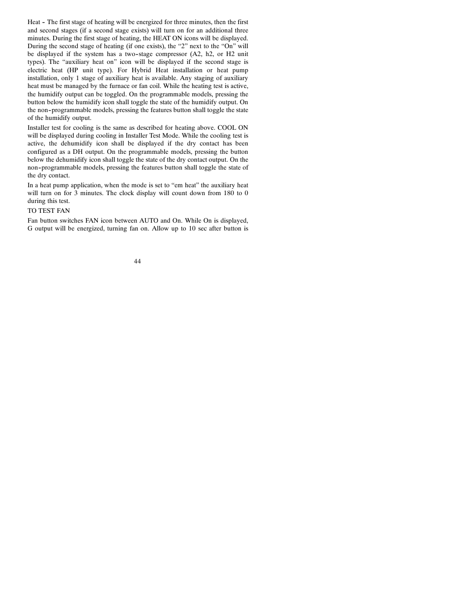 Bryant Thermidistat T6-PRH-A User Manual | Page 44 / 84