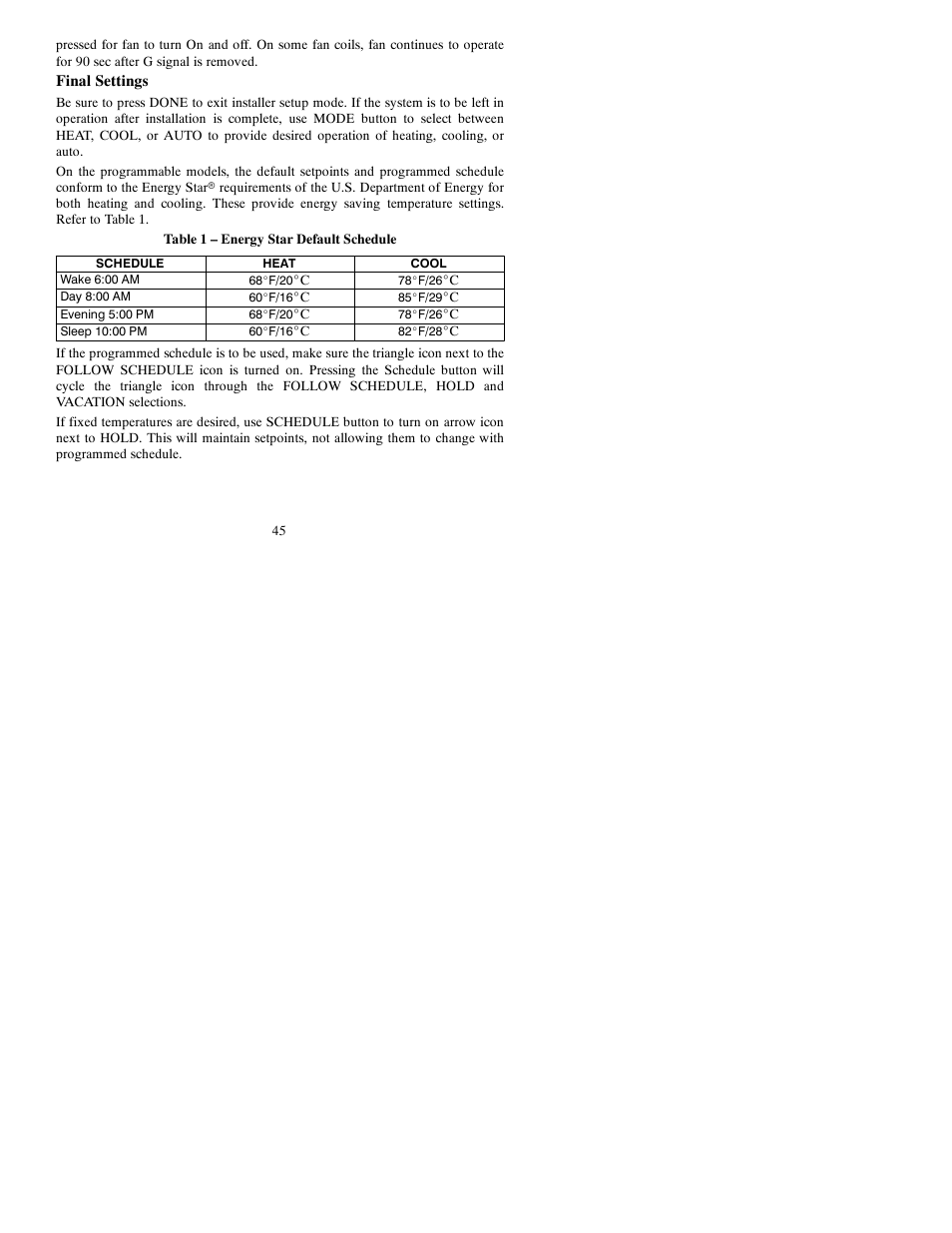 Bryant Thermidistat T6-PRH-A User Manual | Page 45 / 84