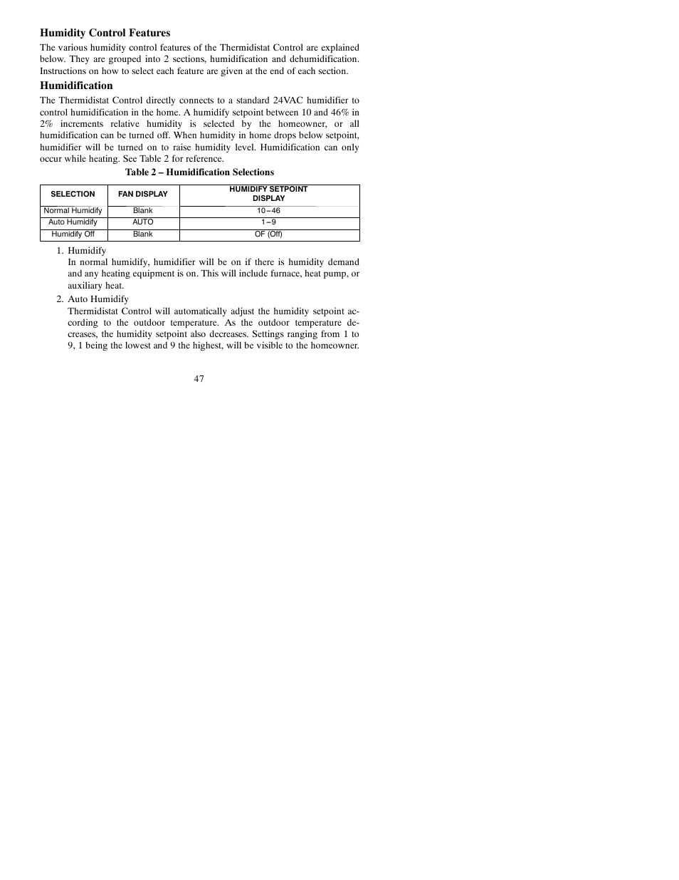 Bryant Thermidistat T6-PRH-A User Manual | Page 47 / 84