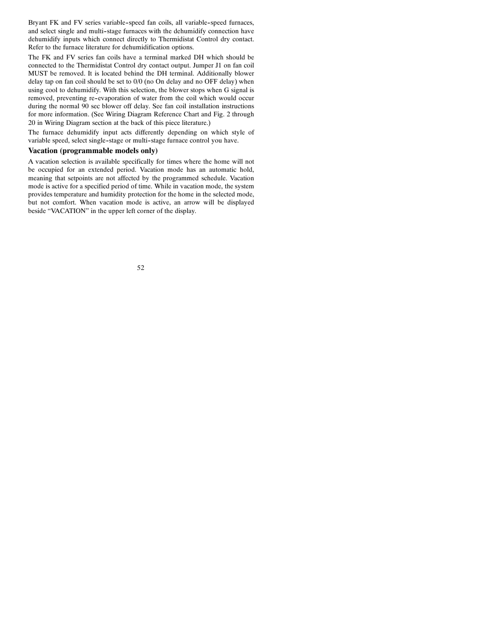 Bryant Thermidistat T6-PRH-A User Manual | Page 52 / 84