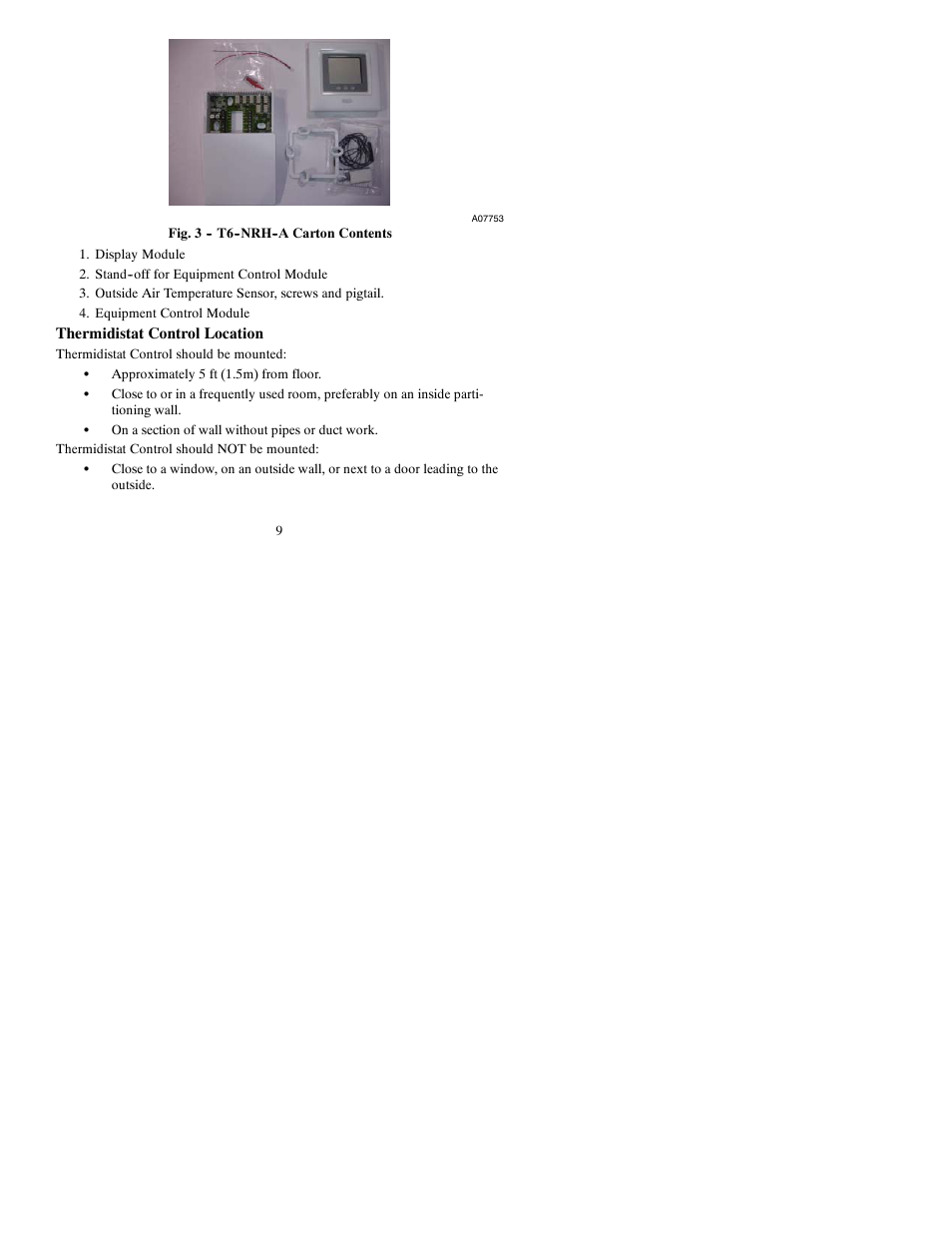 Bryant Thermidistat T6-PRH-A User Manual | Page 9 / 84