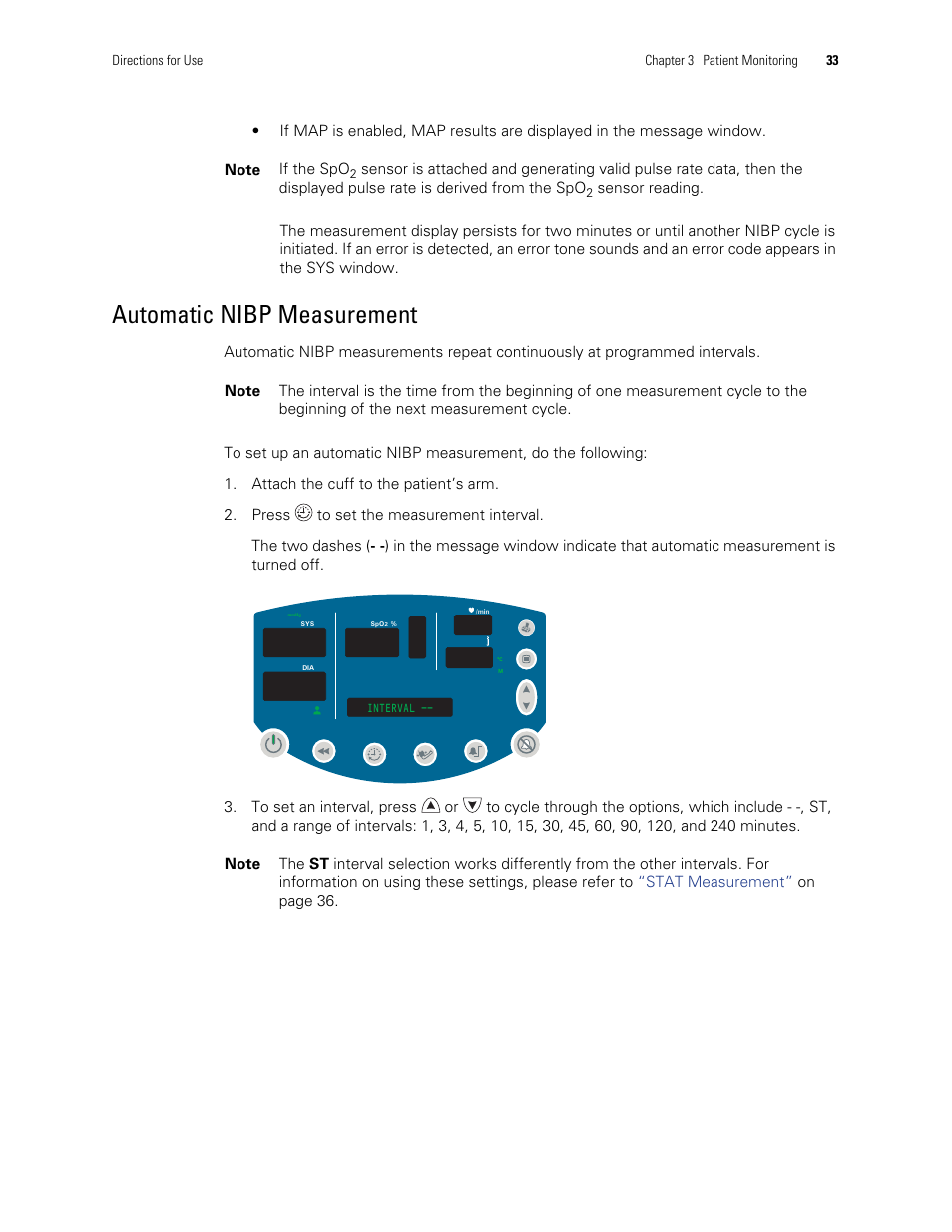 Automatic nibp measurement | Welch Allyn 300 Series Vital Signs Monitor - User Manual User Manual | Page 37 / 90