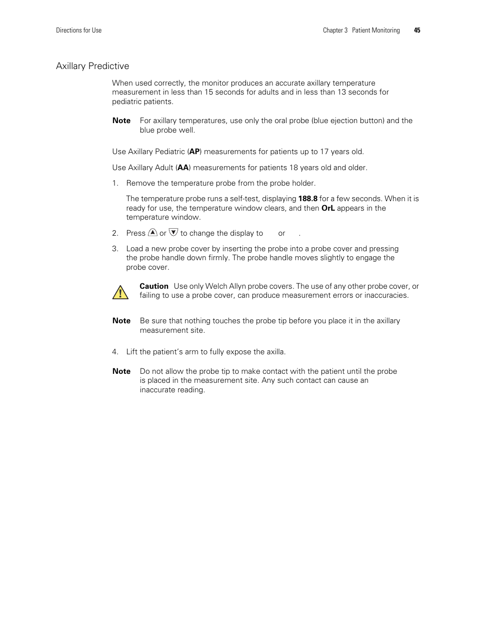 Welch Allyn 300 Series Vital Signs Monitor - User Manual User Manual | Page 49 / 90