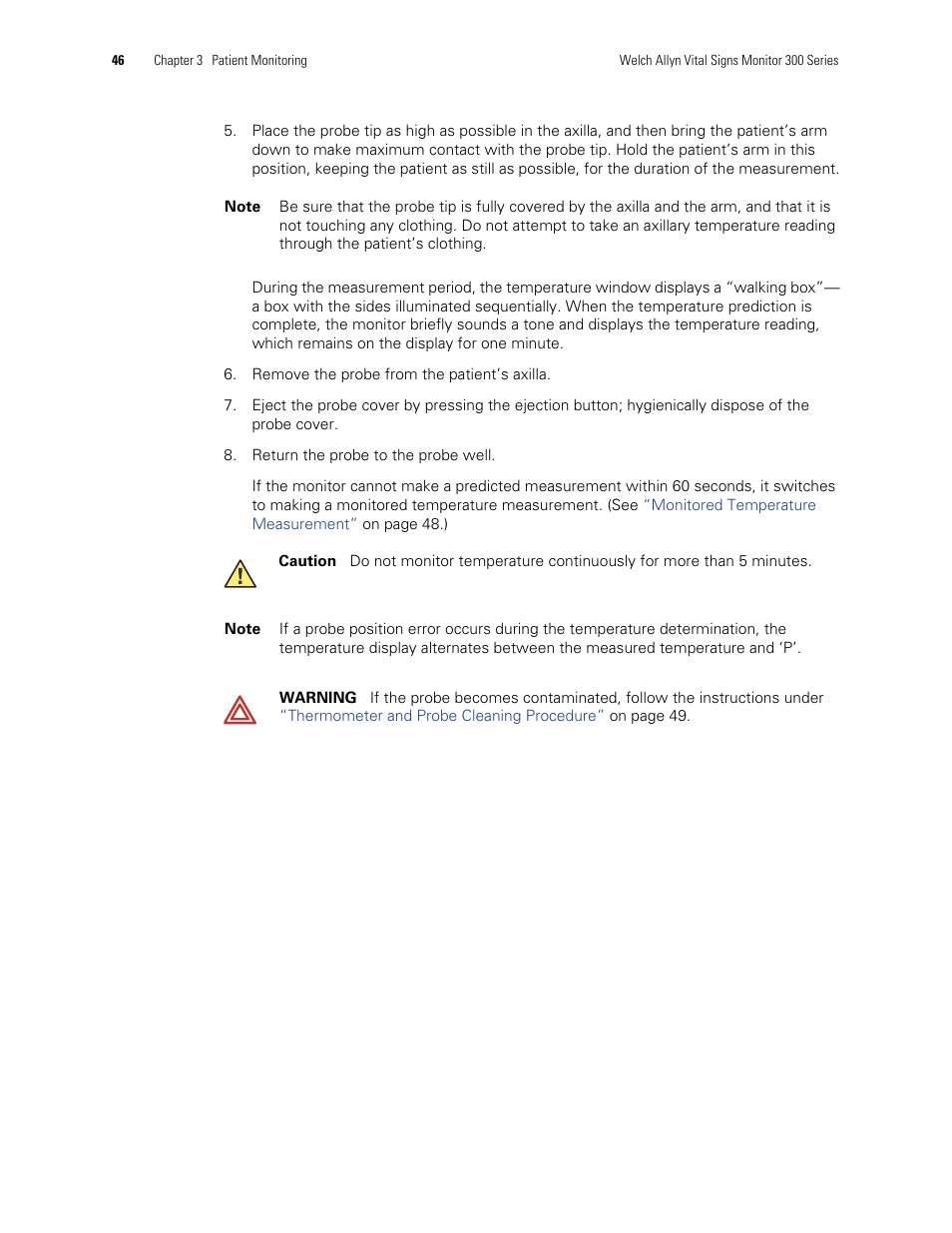 Welch Allyn 300 Series Vital Signs Monitor - User Manual User Manual | Page 50 / 90