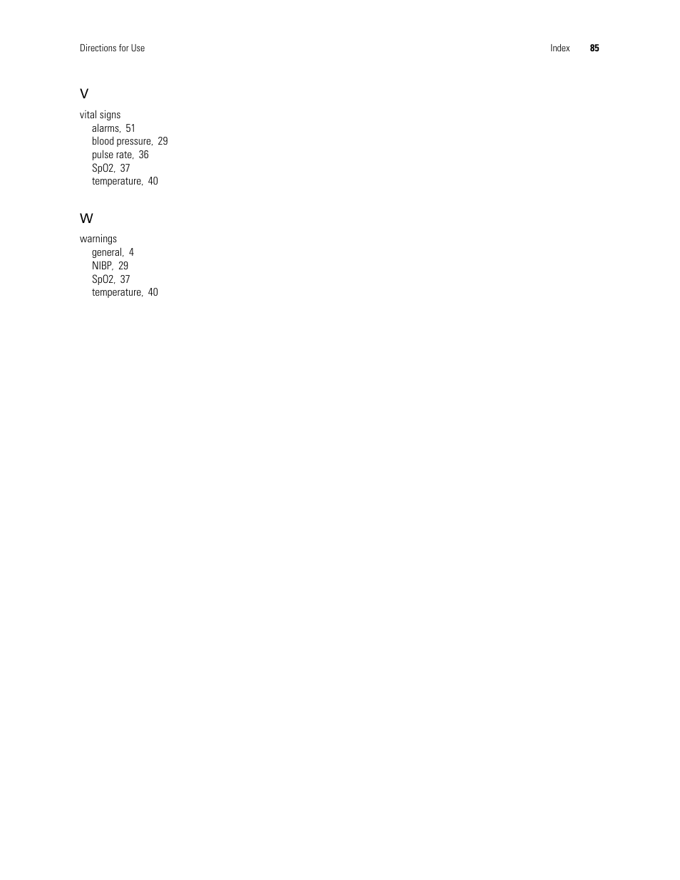 Welch Allyn 300 Series Vital Signs Monitor - User Manual User Manual | Page 89 / 90