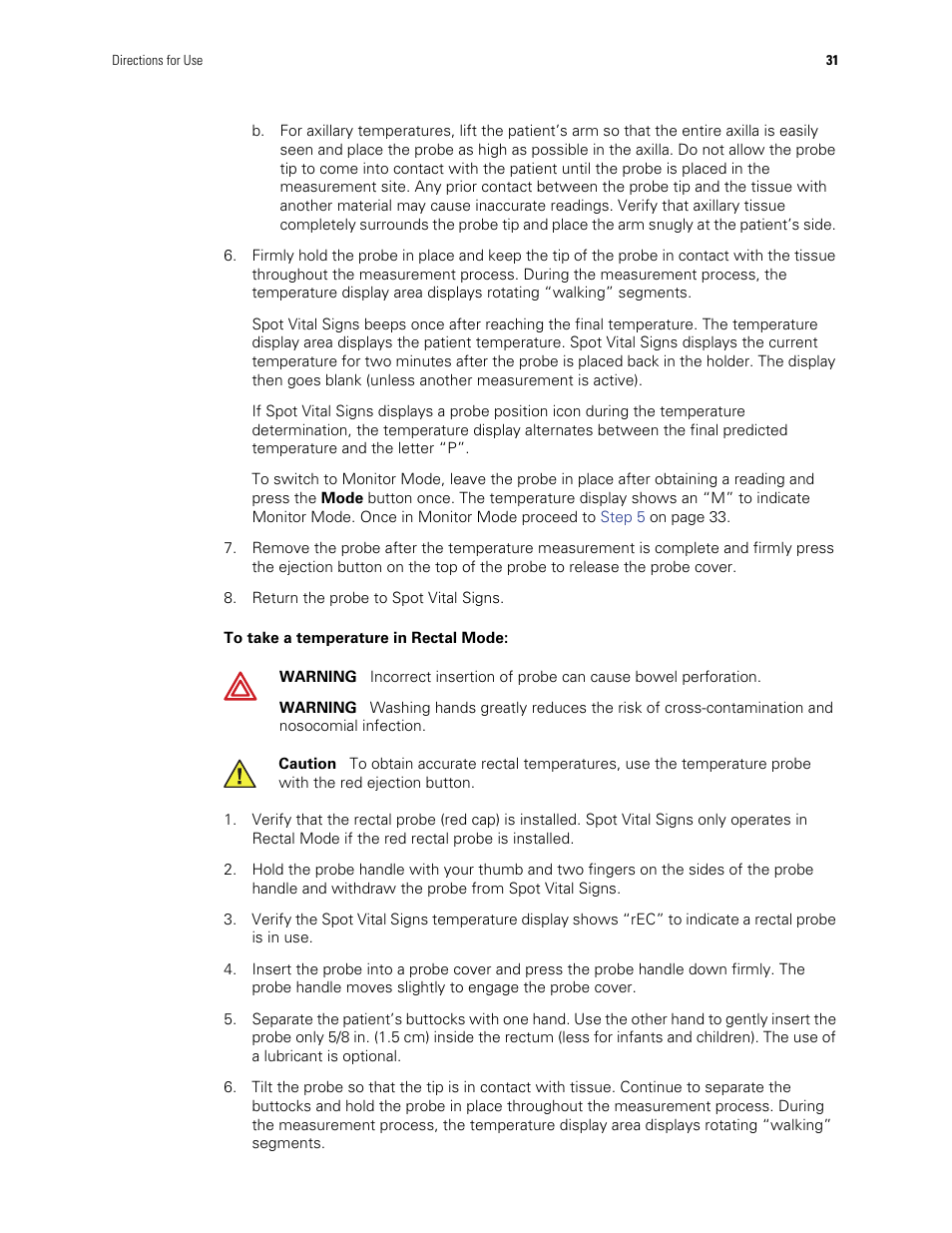 Welch Allyn Spot Vital Signs - User Manual User Manual | Page 39 / 74