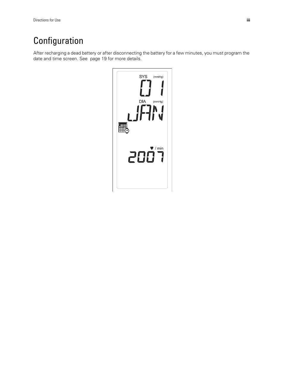Configuration | Welch Allyn Spot Vital Signs - User Manual User Manual | Page 5 / 74