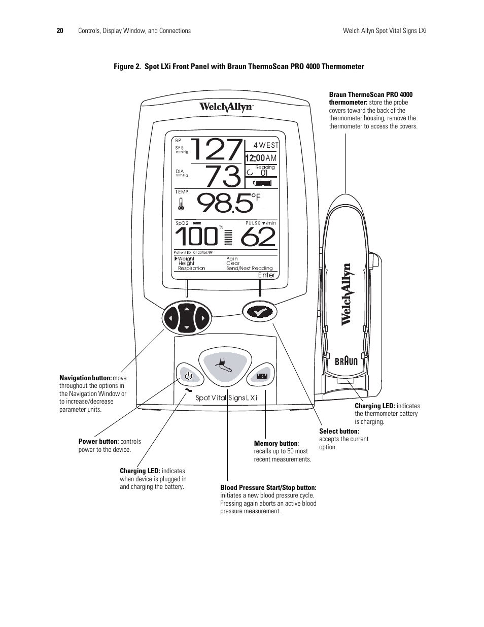 Welch Allyn Spot Vital Signs LXi - User Manual User Manual | Page 30 / 86