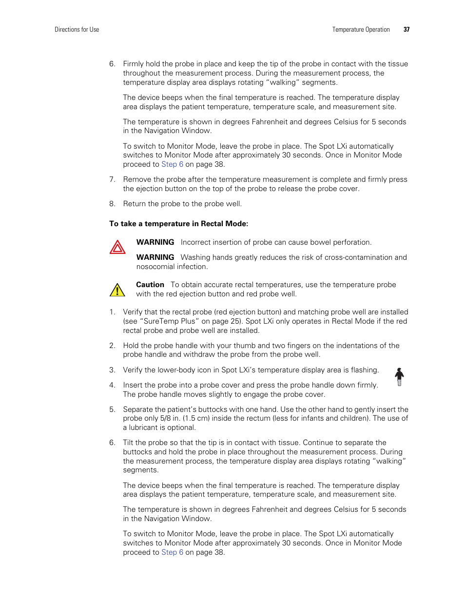 Welch Allyn Spot Vital Signs LXi - User Manual User Manual | Page 47 / 86