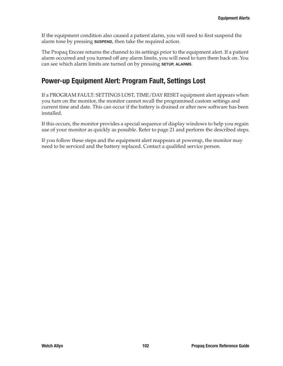 Welch Allyn 20хEL Propaq Encore Vital Signs Monitor - Reference Guide User Manual | Page 102 / 178