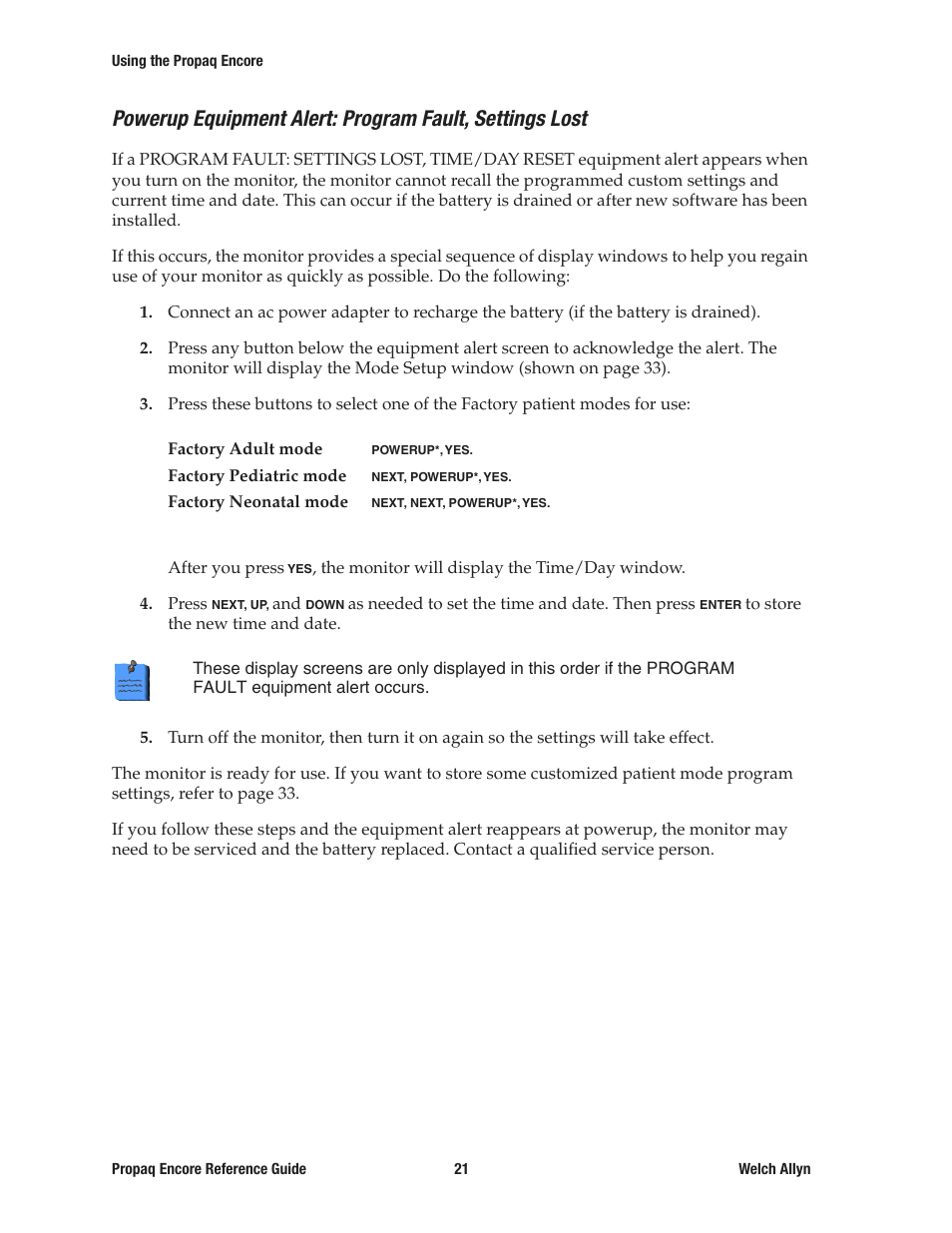 Welch Allyn 20хEL Propaq Encore Vital Signs Monitor - Reference Guide User Manual | Page 21 / 178