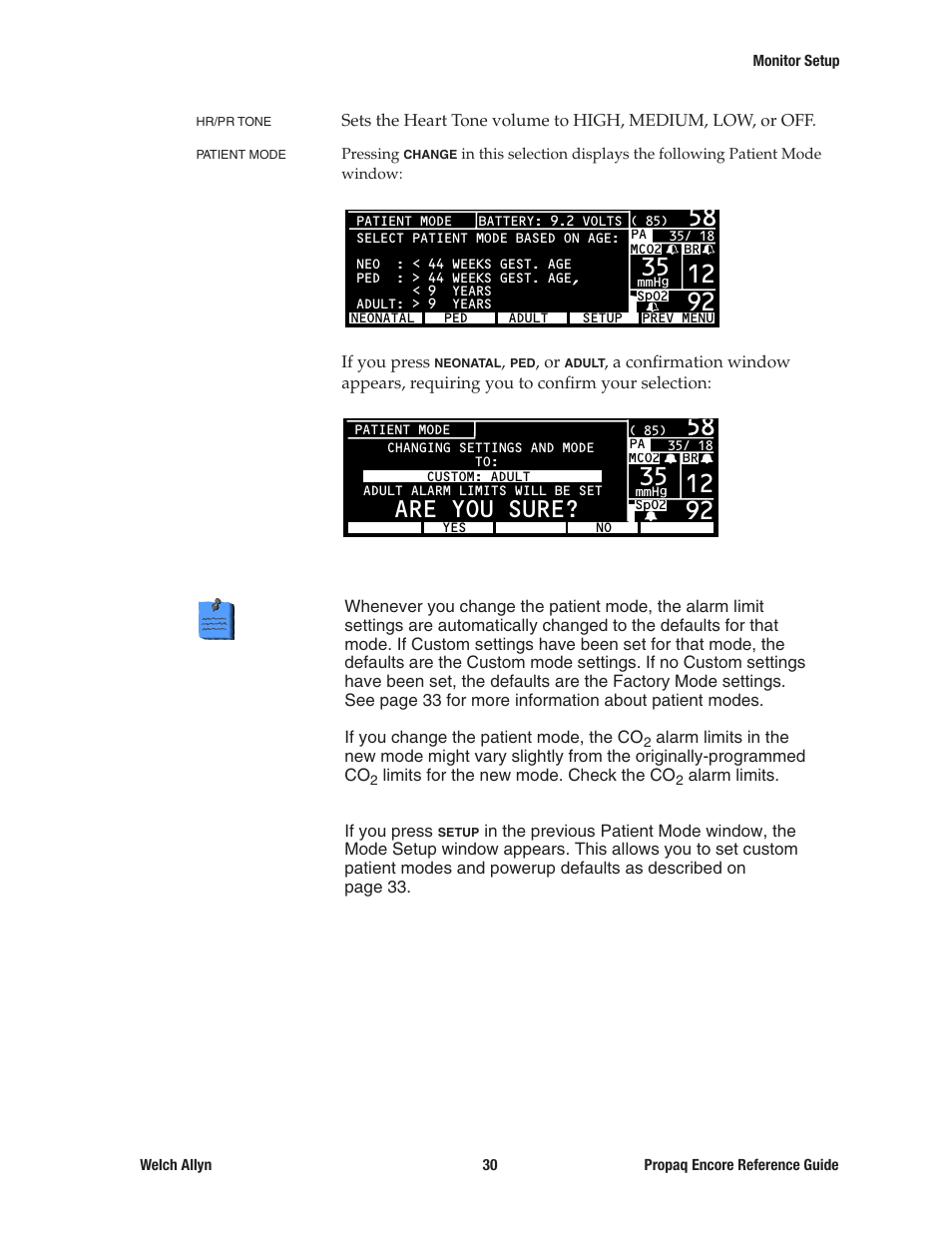 Welch Allyn 20хEL Propaq Encore Vital Signs Monitor - Reference Guide User Manual | Page 30 / 178