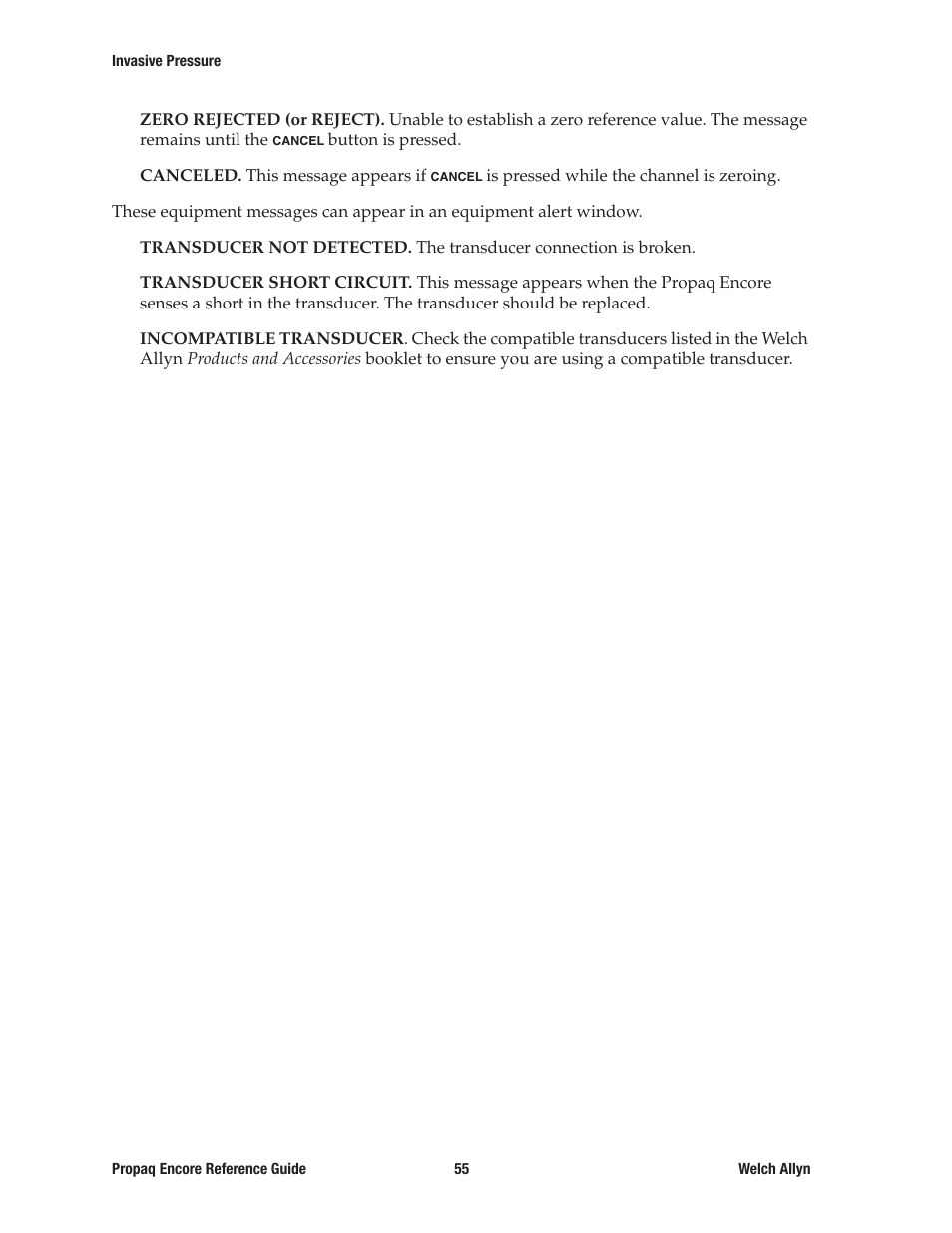 Welch Allyn 20хEL Propaq Encore Vital Signs Monitor - Reference Guide User Manual | Page 55 / 178