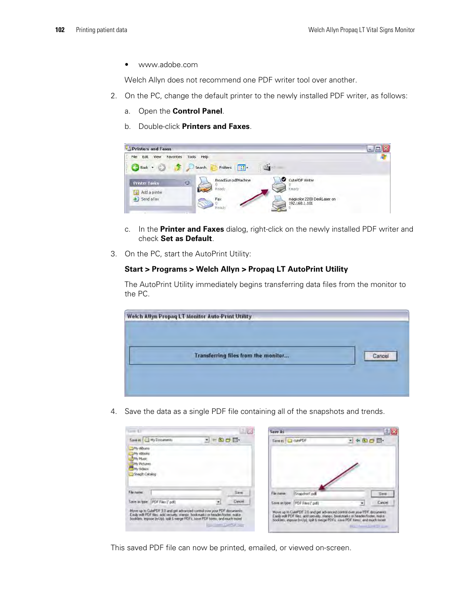 Welch Allyn 901061 Propaq LT Vital Signs Monitor - User Manual User Manual | Page 106 / 196
