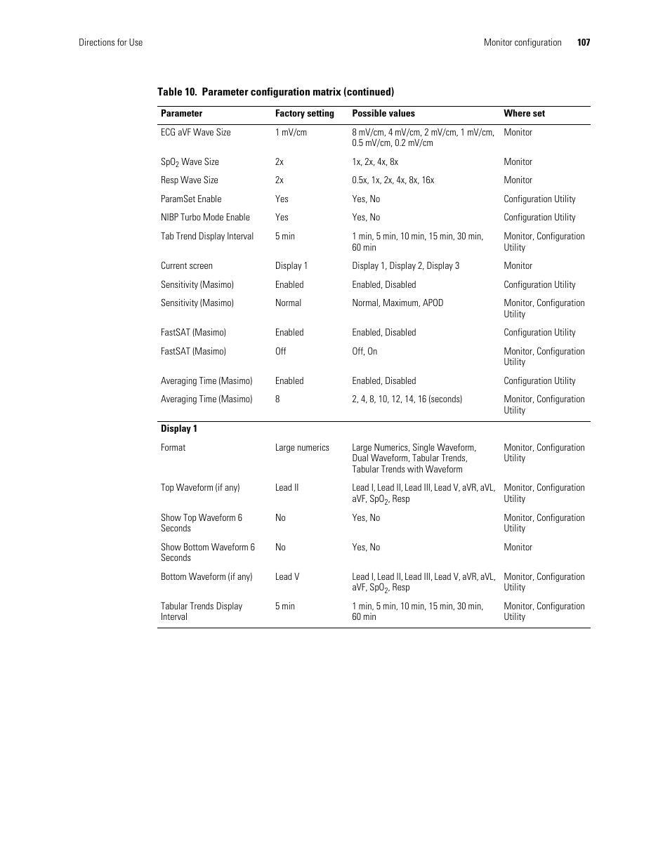 Welch Allyn 901061 Propaq LT Vital Signs Monitor - User Manual User Manual | Page 111 / 196