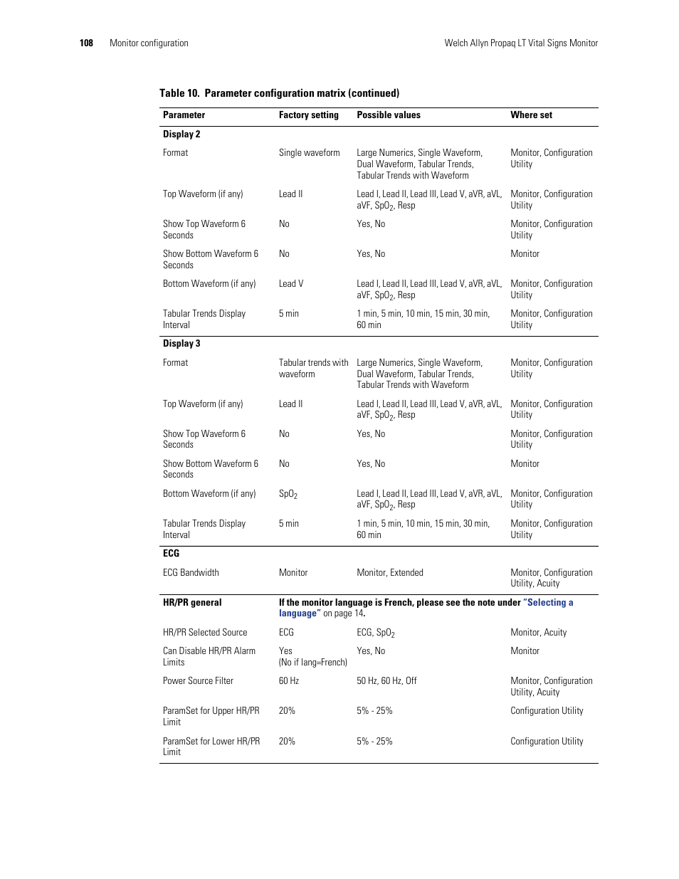 Welch Allyn 901061 Propaq LT Vital Signs Monitor - User Manual User Manual | Page 112 / 196