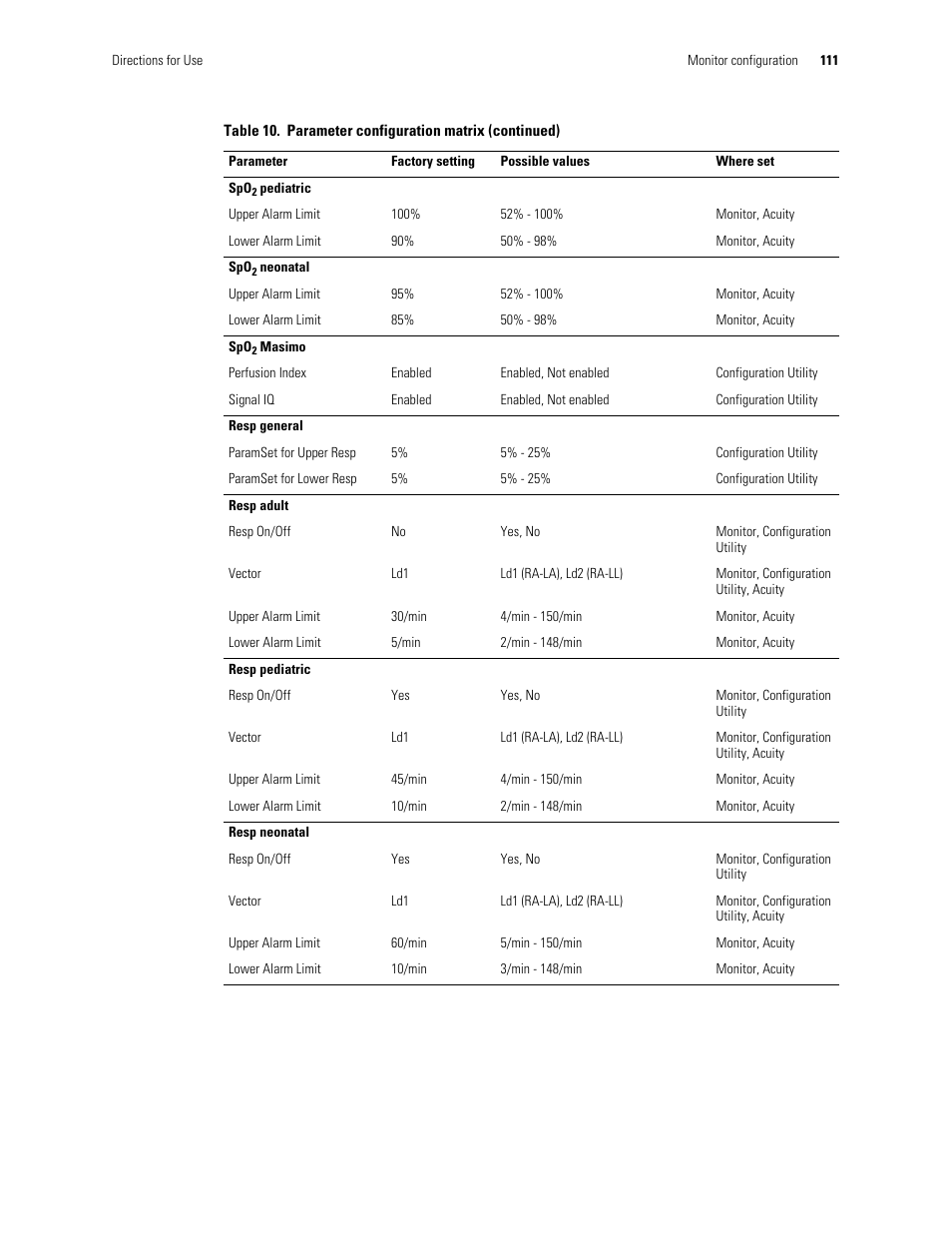 Welch Allyn 901061 Propaq LT Vital Signs Monitor - User Manual User Manual | Page 115 / 196