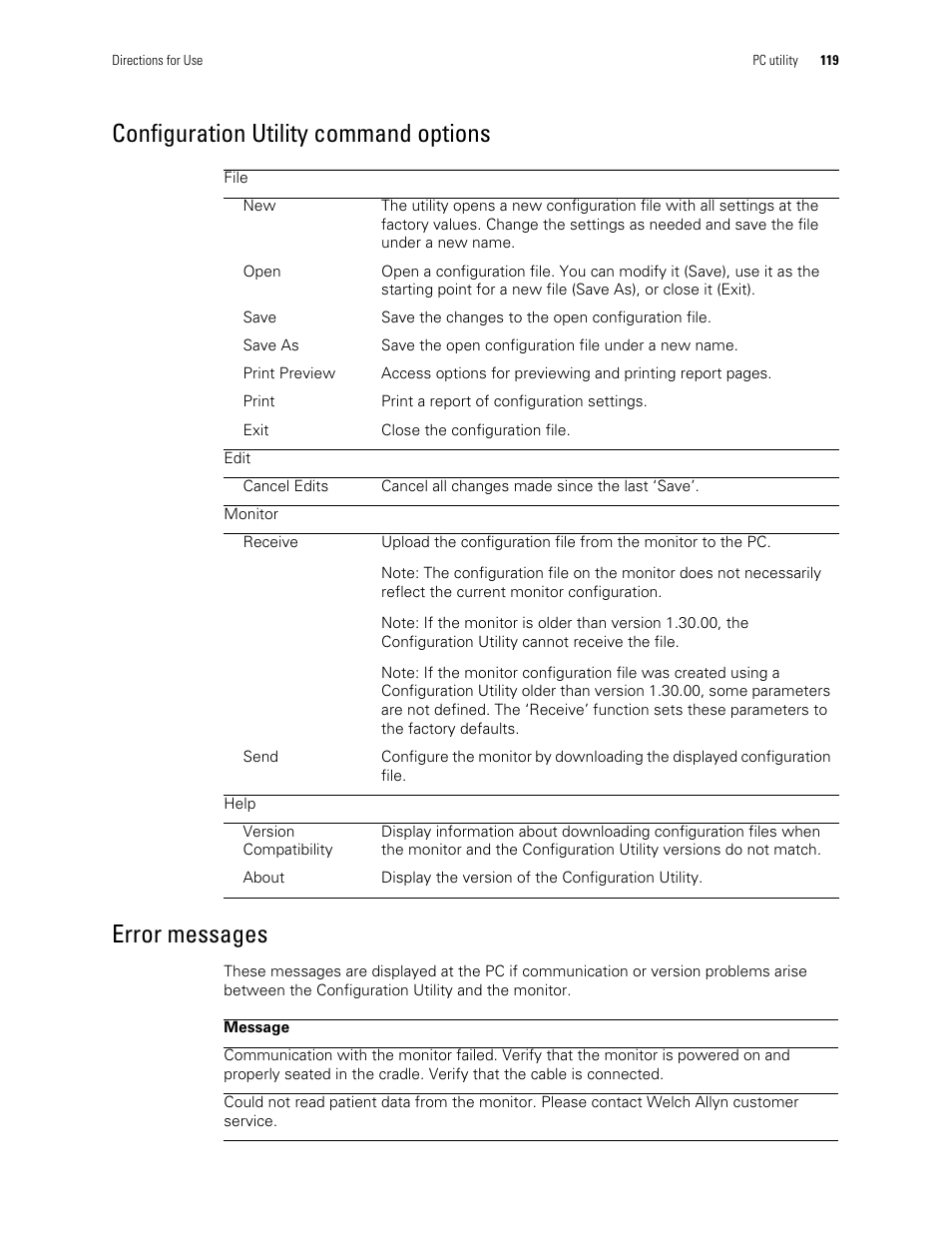 Welch Allyn 901061 Propaq LT Vital Signs Monitor - User Manual User Manual | Page 123 / 196